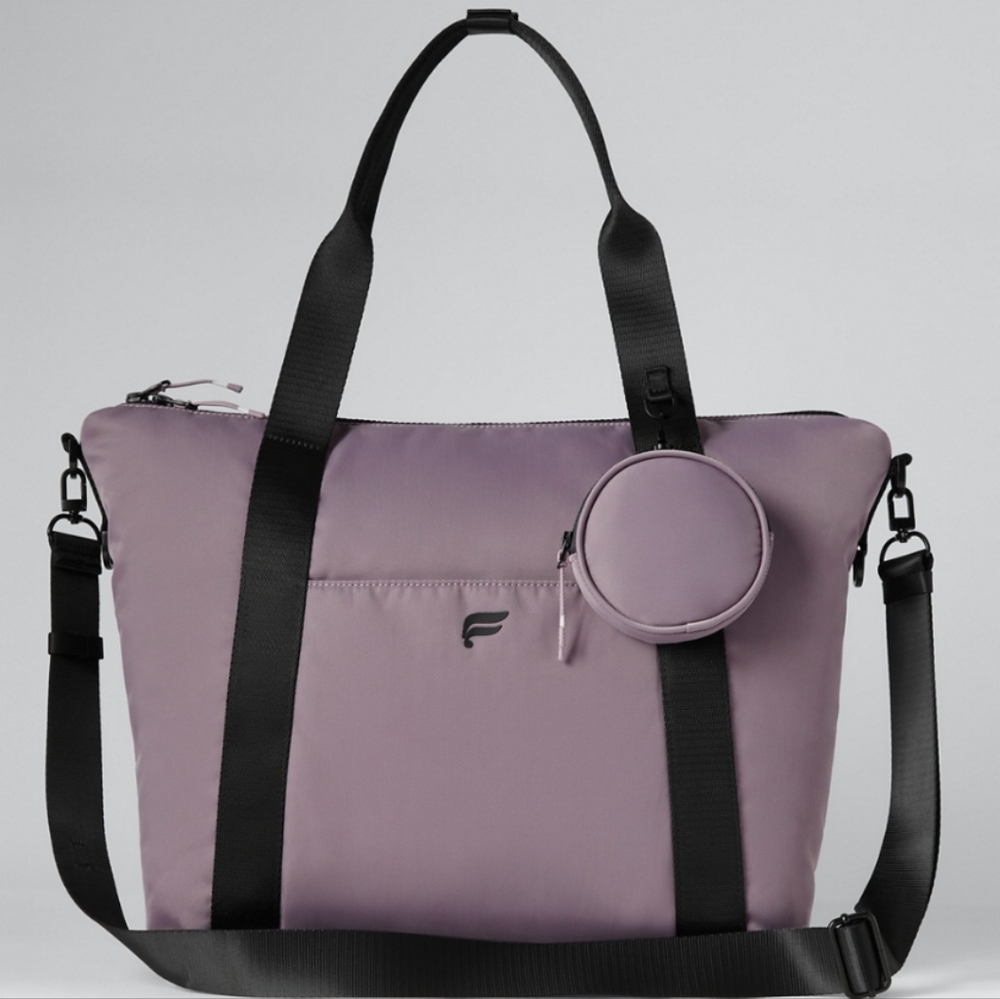 NWT Fabletics The Everyday Tote in Plum Cactus